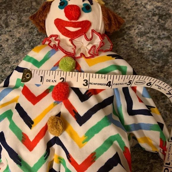 🤡 • VINTAGE RARE • UNIQUE • 1950s • clown doll puppet • wood body • 🤡 - Picture 7 of 9